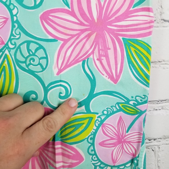 LILLY PULITZER | floral cropped stretch capri pants - Picture 5 of 8